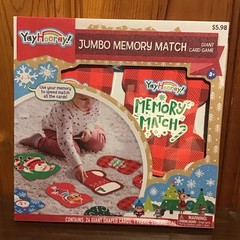 YayHooray! Jumbo Memory Match Giant Card Game.