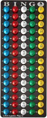 Portable Bingo Master Board & Multi-Color 7/8” Balls – Perfect for Game Nights!