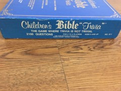 Children’s Bible Trivia Board Game Complete Vintage 1984 2100 Questions 300 Card