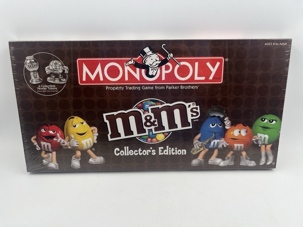 MONOPOLY M&M’s Collector’s Edition Board Game Candy Theme Complete 2007