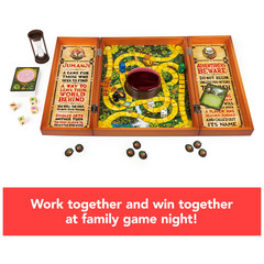 Jumanji the Game Real Wooden Box Edition of the Classic Adventure Board Game