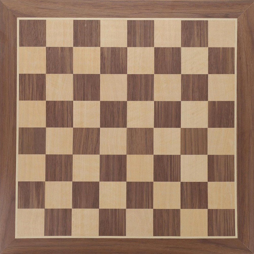 WE Games Classic Walnut Wooden Chess Board Only 11.875 inches, Large Chess Board