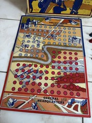 Vintage GHQ BOARD GAME Military War battle strategy FAIRCHILD wwii 40s Art Deco