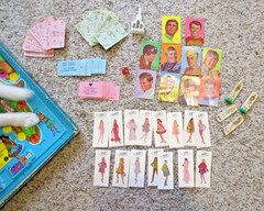 Mattel Barbie World Of Fashion Round The World Molded Board Game 1967