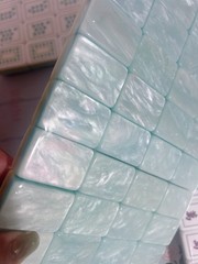 American Mahjong Game Set, 160 Pearl satin green Layered Mah Jong Tiles,