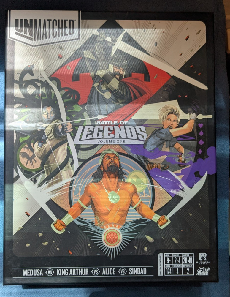 Unmatched Battle Of Legends Vol 1 Board Game Mondo Games Complete