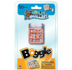 World’s Smallest BOGGLE Word Letter Game Travel/Pocket Toy Miniature
