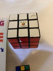 Original Rubik’s Cube, Mini Cube and 1980 Instruction Book