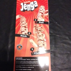 Hasbro Jenga Genuine Hardwood Family Strategy Game Ages 6+ Complete 2019