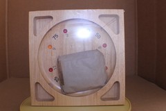 OPEN BOX / Square Roulette Board Game Wood