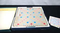 Vintage Scrabble Deluxe Edition 1977 Rotating Turntable Board Game 2