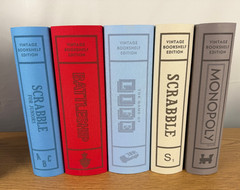 Vintage Linen Bookshelf Game Edition 5 Pack Bundle WS Game Company Open Box
