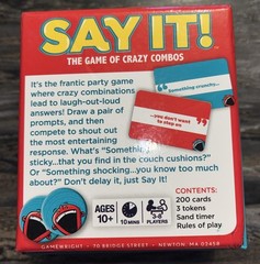 Say It! Creative Hilarious Fast-Thinking Shout-It-Out Party Game Gamewright
