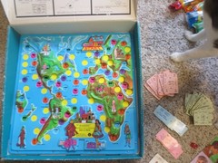 Mattel Barbie World Of Fashion Round The World Molded Board Game 1967