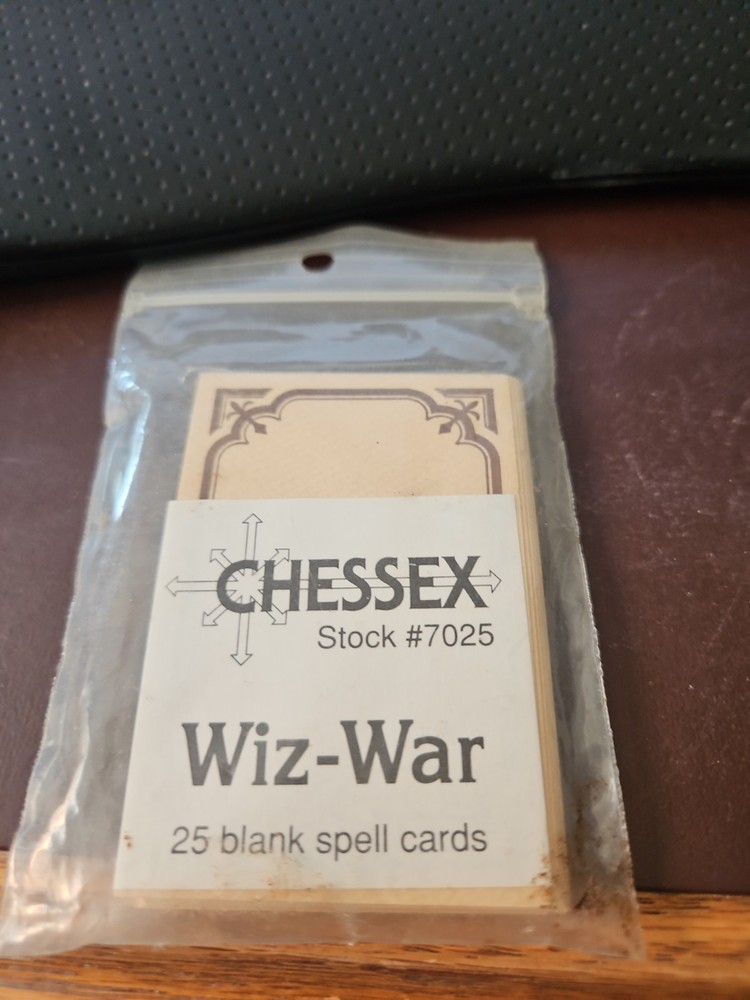 LOT (25) Wiz-War Board Game Blank Spell Cards / Chessex Expansion Cards RARE