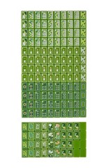 160 hand-painted oil painting style American mahjong tiles, 3 layers of acrylic.