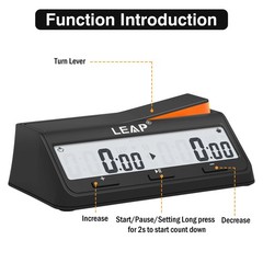 Chess Clock Digital Chess Timer Advanced for Board Game and Chess Timer with