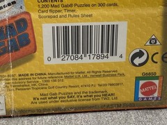 Vintage Mad Gab Game Word Game Mattel 2005 Brand New Sealed