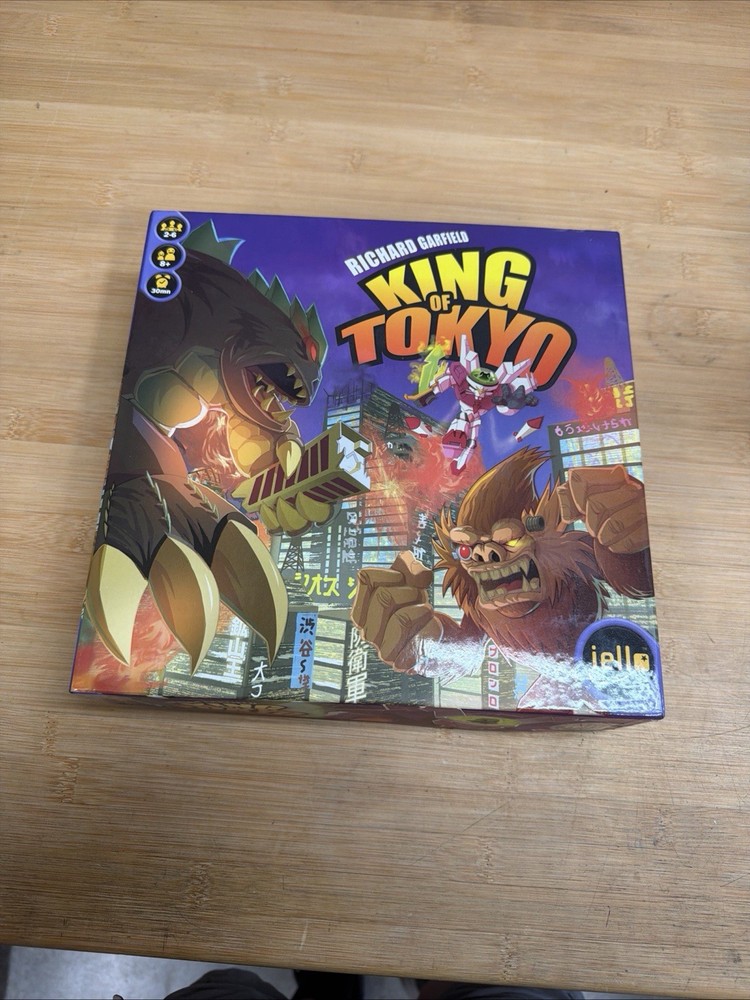 King of Tokyo Board Game IELLO Richard Garfield 2014 – Used All Pieces Included