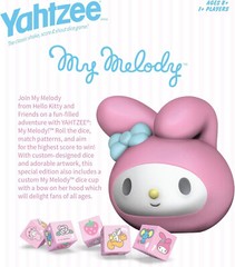 USAOPOLY YAHTZEE HELLO KITTY MY MELODY EDITION GAME BOX FACTORY SEALED SHIP NOW