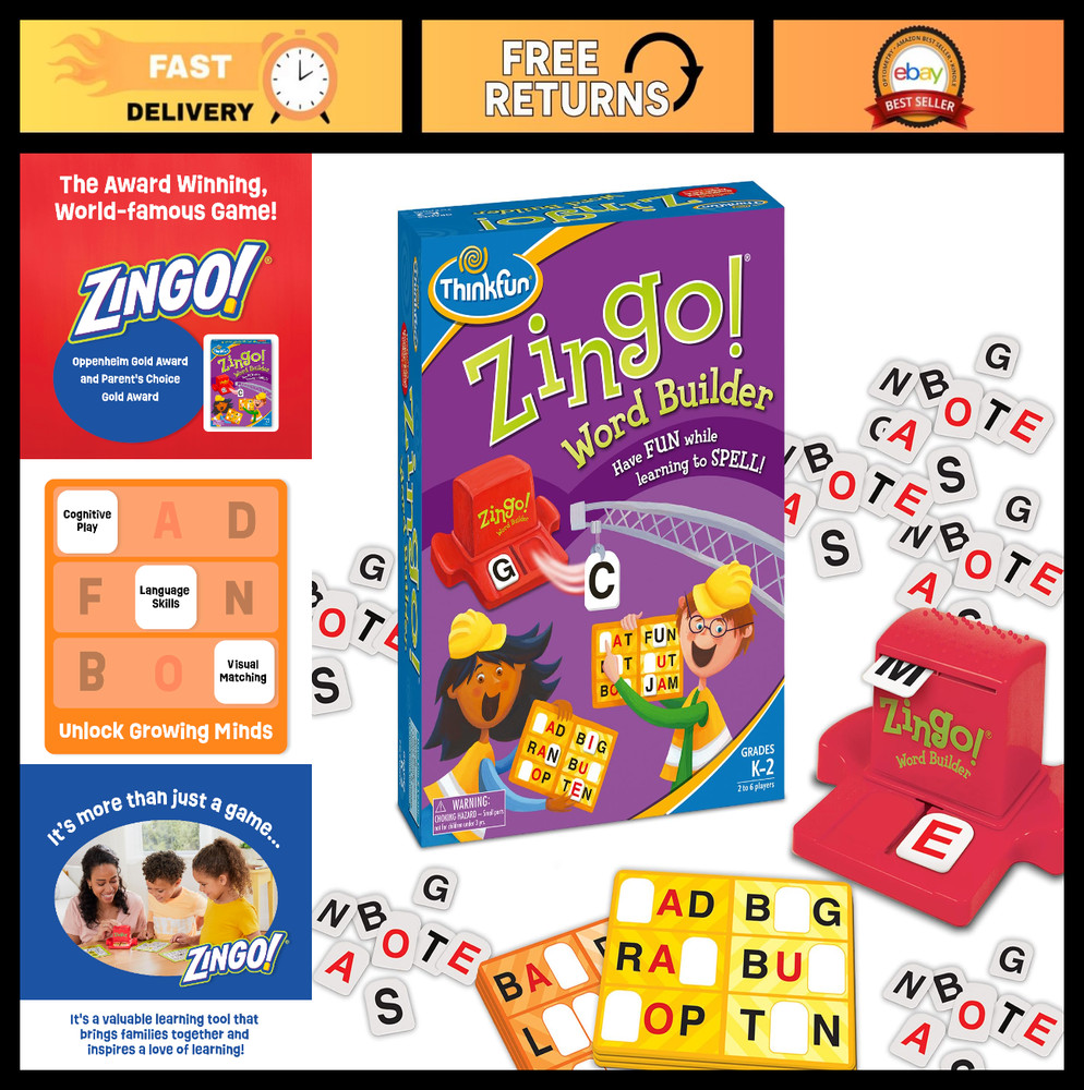 Zingo Word Builder Early Reading Game – Award-Winning Fun for Pre-Readers & Kids