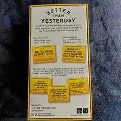 Better Than Yesterday Card Game 365 Daily Challenges… (Brand New)