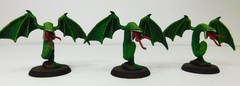 Well Painted FFP Shadows of Brimstone Hell bats miniatures & cards No box (6)