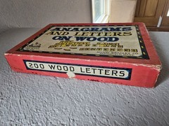 Anagrams And Letters On Wood Vintage Milton Bradley No. 4719 1930’s Mint