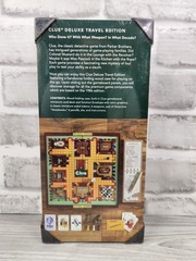 New Clue Classic Detective Game Deluxe Travel Edition In Wood Folding Case