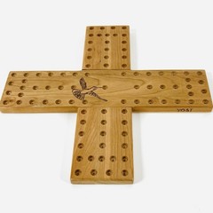 WOODEN OAK AGGRAVATION GAME HAND MADE YOST HUMMINGBIRD ROBINSON