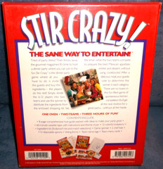 STIR CRAZY – THE SANE WAY TO ENTERTAIN – DINNER PARTY MEXICAN COOKING GAME – NEW