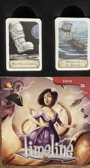 Asmodee Timeline Historical Events Game Tin Box Frederic Henry (missing 1 card)