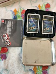 STAR TREK UNO 1999 Special Edition w/ Collectible Tin * Family Card Game