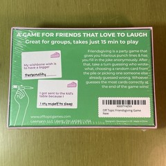 Friendsgiving Dinner Party Game for Family & Friends 4+ Players Ages 15+ Sealed