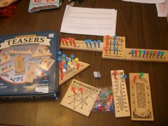 Solid Wood Teasers 7 Different Brain Busters Game Cardinal 2001 Complete