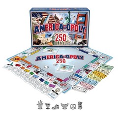 America-Opoly 250th Board Game for Families, 2–6 Players, Ages 8+, Celebratin…