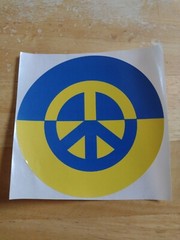 Ukraine Sticker “,Love, Support”…Dove…Brave.. Hope .. peace 🕊️✌️