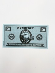 Monopoly US United States Navy Edition 1998 Board Game Play Money Replacement