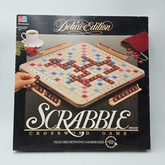 Milton Bradley 1989 #4034 Scrabble Deluxe Edition Board Game Complete Turntable