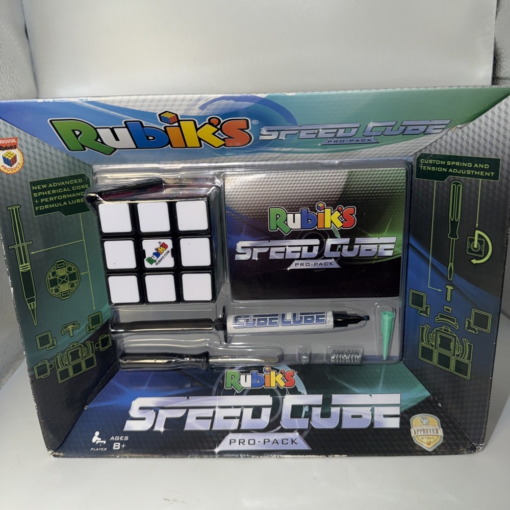 Rubik’s Speed Cube Pro Pack Kit Winning Moves Games New In Box Cubing