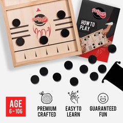 Fast Sling Puck Game – Your Speed and Accuracy with This Fast-Paced Wooden A…