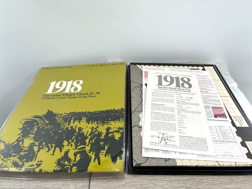 SPI 1918 WW1 Operation Michel Military Historical Simulation Strategy Game 1971