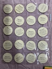 Vintage POG Lot Mixed Pogs Lot Various Animals, Batman, and zeebs