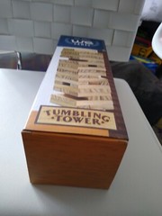 WE Games Wooden Tumbling Tower Game 12 in. Tabletop Strategy Family Fun Toy NEW