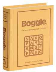 Boggle Vintage Bookshelf Edition Deluxe Linen Book Word Building Game New 1976