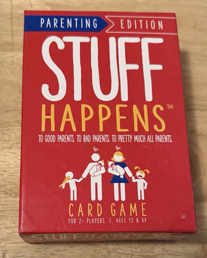 Stuff Happens Parenting Edition Family Card Game Teens Misery Index Rating