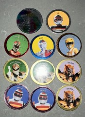 VINTAGE 1990s Lot of 104 POISON Skull Bones Pogs Slammer Whammers Milk Caps