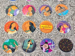 RARE Vintage POG Slammer LOT Disney Pocahontas Canada Games WPF 1995 1-78 SET
