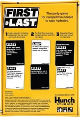 First & Last Card Drinking Game (Hunch Studios) BRAND NEW, SEALED, GAME, CARDS
