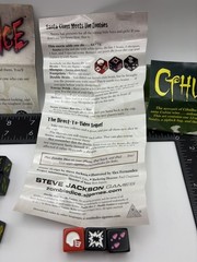 Zombie Dice, Zombie Dice 2 Double Feature & Cthulhu Dice Games Steve Jackson Lot